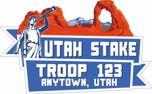 Utah Canyon  Embroidered Patch Design Idea