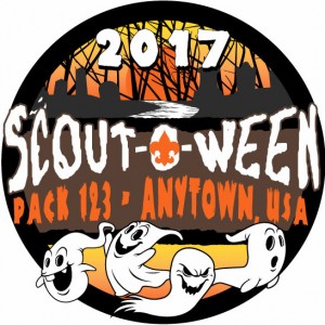 Scout-o-ween Embroidered Patch Design Idea
