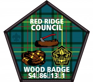 Wood Badge Tartan Embroidered Patch Design Idea