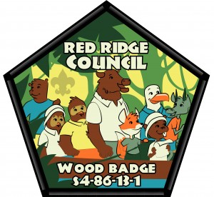 Wood Badge Critter Explorer Embroidered Patch Design Idea