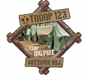 Tent City Embroidered Patch Design Idea