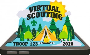 Virtual Scouting Device Embroidered Patch Design Idea