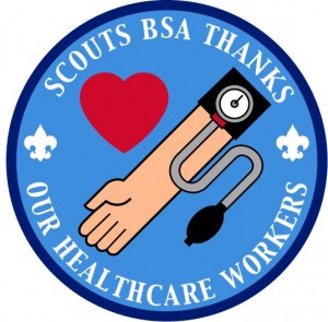 Thank You Healthcare Workers Embroidered Patch Design Idea