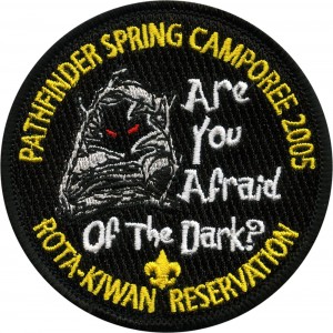 Afraid of the Dark? Embroidered Patch Design Idea