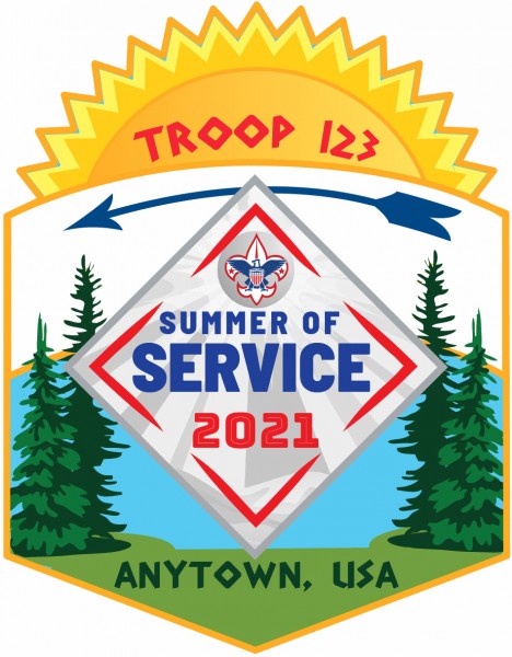 2021 summer of service custom patch example