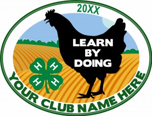 Chicken On A Farm Embroidered Patch Design Idea