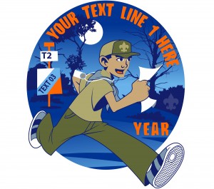 Race to the Next Point! Embroidered Patch Design Idea