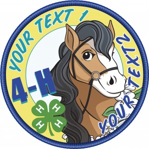 4-H Hippology Embroidered Patch Design Idea
