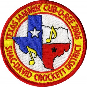 Texas Music Embroidered Patch Design Idea