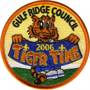 Tiger Banner Embroidered Patch Design Idea