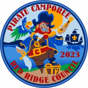 Pirate Camporee Ahoy Embroidered Patch Design Idea