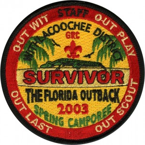 Swamp Survivor  Embroidered Patch Design Idea