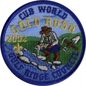 Gold Rush Embroidered Patch Design Idea