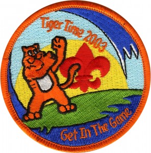 Tiger Time Embroidered Patch Design Idea