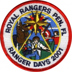 Outdoor Games Embroidered Patch Design Idea