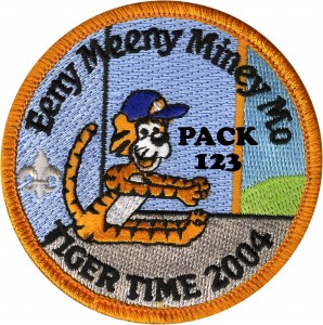 Tiger Workout Embroidered Patch Design Idea