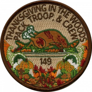 Thanksgiving Feast Embroidered Patch Design Idea
