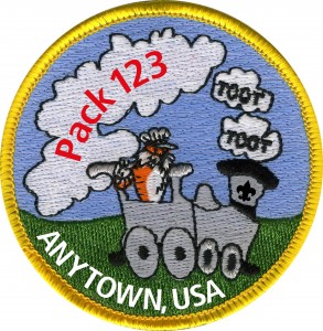 All Aboard Embroidered Patch Design Idea
