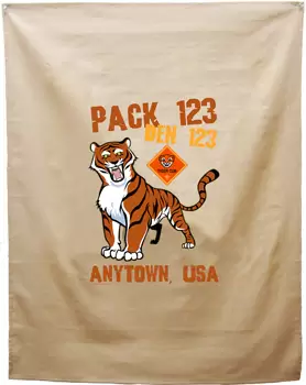 Custom Tiger Cub Scout den flag