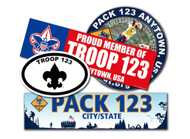 custom boy scout banners bumper stickers car stickers and decals