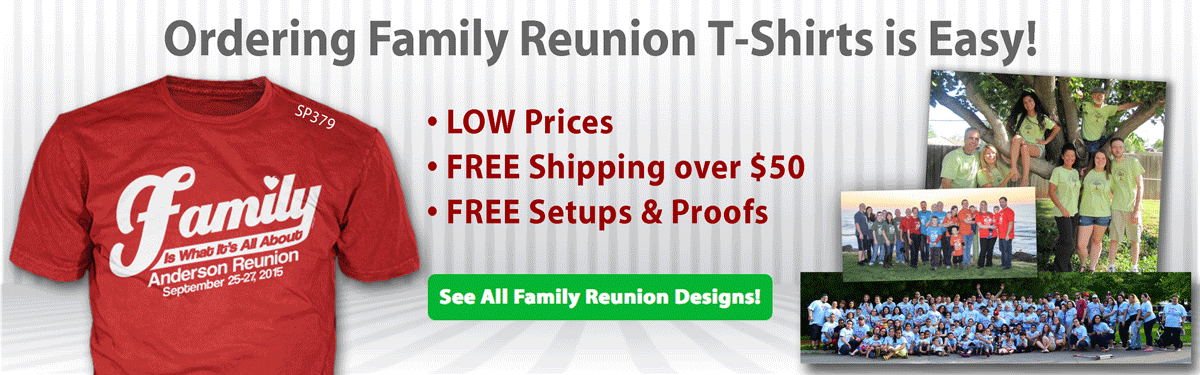 Screen Printed WHOLESALE T-shirts, Custom T-shirts, Personalized T-shirts  Family Reunion School Work Shirts Front & Back Printing 