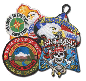 Boy scout custom patches collage
