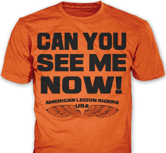 American Legion Riders t-shirt design idea SP4737 on orange t-shirts