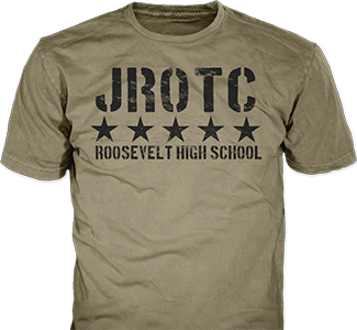 JROTC t-shirt design idea SP1702 on heather blue