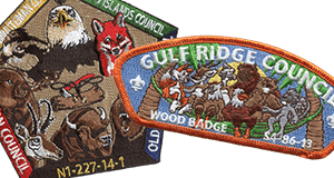 wood badge course custom patches examples
