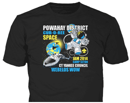 customer drawing turned into custom t-shirt for Powahay District