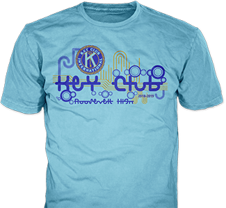 Key Club t-shirt design idea SP2274 on sand t-shirts