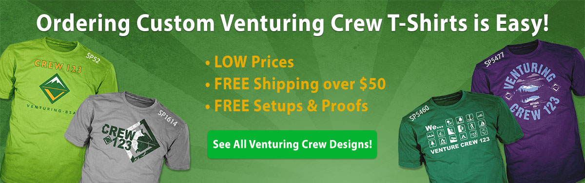 venturing crew custom t-shirts ordering is easy low prices free shipping