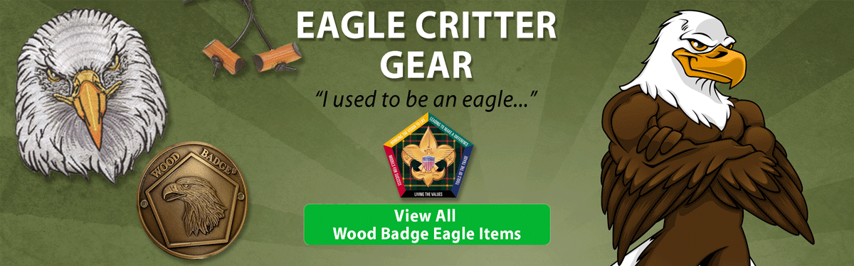 wood badge eagle critter gear header image