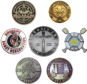 custom coins pins medallions and belt buckles for boy scout camps