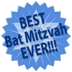 best Bat mitzvah party ever medallion
