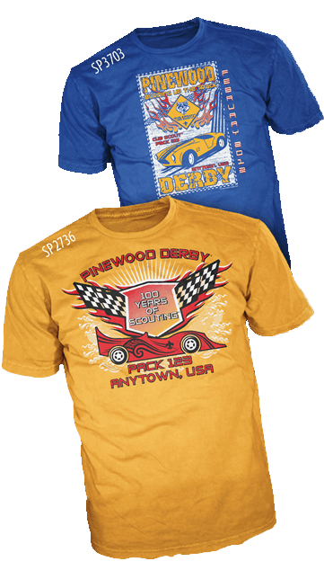 Custom cub scout pinewood derby t-shirt