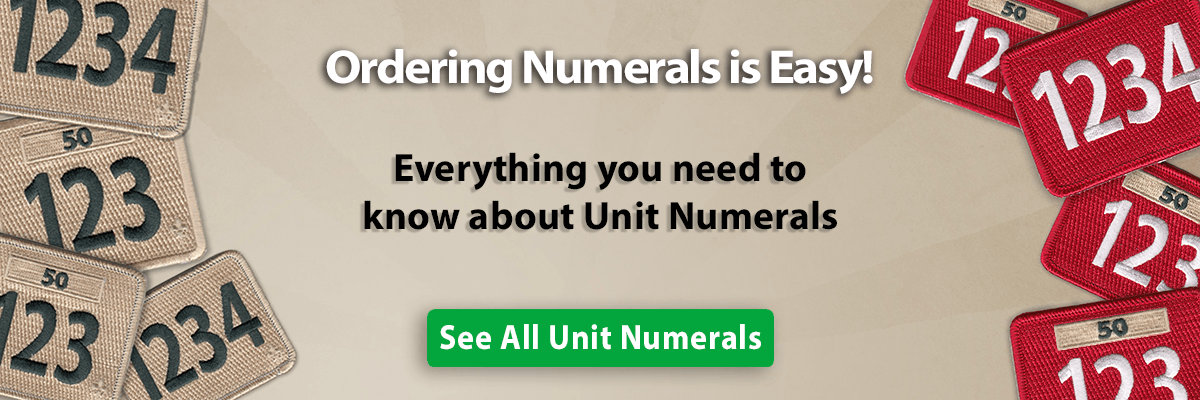 Troop and Pack Unit Numerals Guide