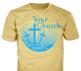 Church t-shirt design idea SP1877 on vegas gold