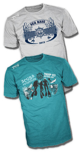 Custom boy scout Florida sea base t-shirt designs