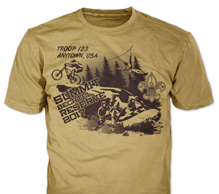 Summit Bechtel t-shirt design idea SP5136 on yellow haze