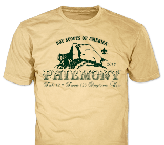 Philmont Trek High Adventure Custom T-Shirt SP2735 on Yellow Haze