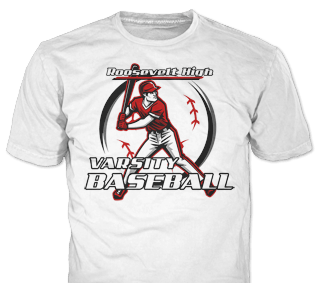 baseball team t-shirt design template
