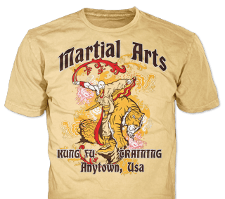 Martial Arts t-shirt design template