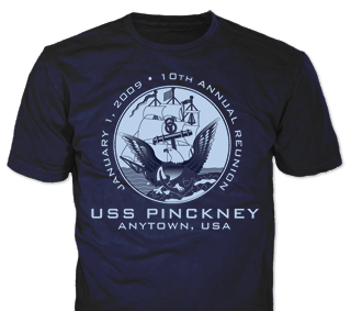Navy t-shirt design template