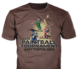 Paintball t-shirt design template