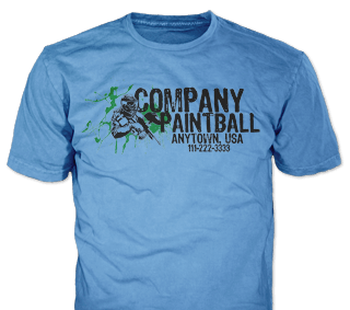 Paintball Team custom t-shirt design