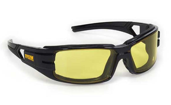 Premium Safety Sun Glasses Amber Yellow Black
