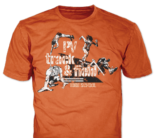 Track & Field Team custom t-shirt design