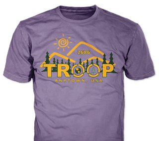 Girl's Troop custom t-shirt design