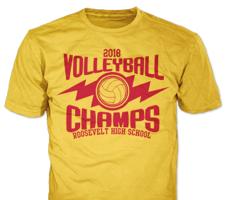 Volleyball t-shirt design template